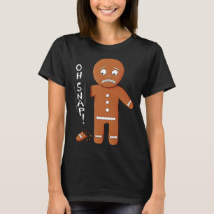 T-shirt Drôle pain d'épice Oh Snap jeu de Noël