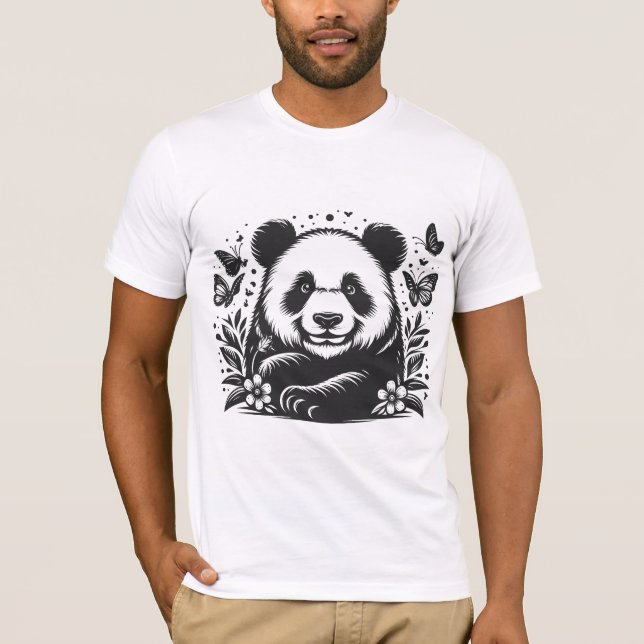 T-shirt Drôle Panda (Devant)