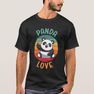 T-shirt Drôle Panda Bear Panda Love Boys