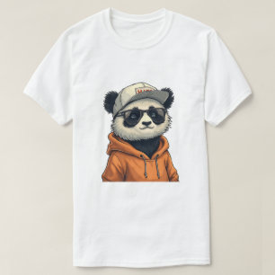 T-shirt Drôle Panda Design Pour Hommes Femmes Garçons Fill
