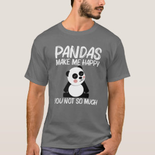 T-shirt Drôle Panda Design Pour Hommes Femmes Ours Blanc N