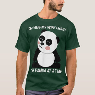 T-shirt Drôle Panda Design pour hommes papa noir blanc our