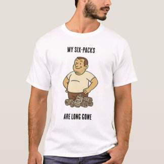 T-shirt Drôle Papa Bod design - "Mes Six Packs Sont Longue