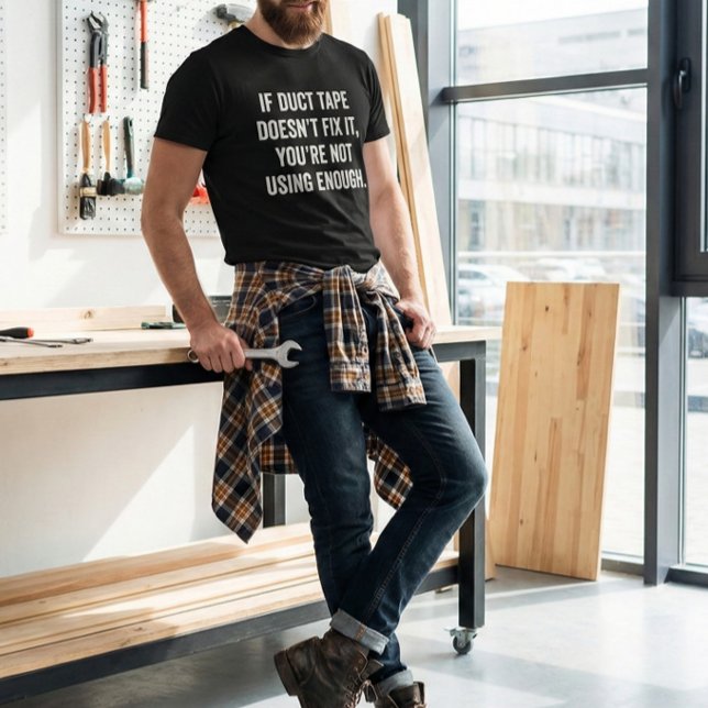 T-shirt Drôle papa Citer Duct Bande Fixer Fête des pères (Créateur téléchargé)