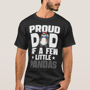 T-shirt Drôle papa de quelques petits mignons Pandas Cool