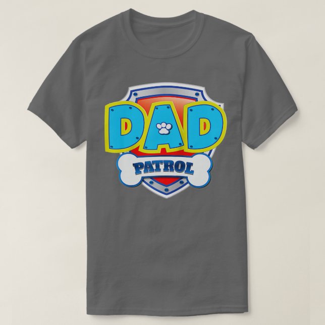 T-shirt Drôle papa Patrol Chien cadeau Anniversaire Fête (Design devant)