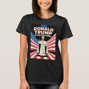 T-shirt Drôle Pape Et Président Donald Trump2