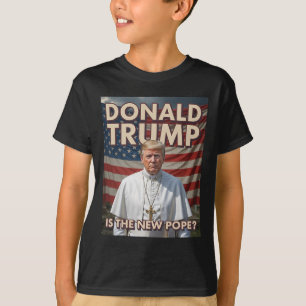 T-shirt Drôle Pape Et Président Donald Trump7