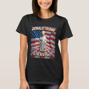 T-shirt Drôle Pape Et Président Donald Trump7