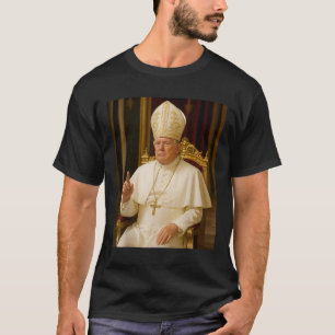 T-shirt Drôle Pape Trump Tee Meme