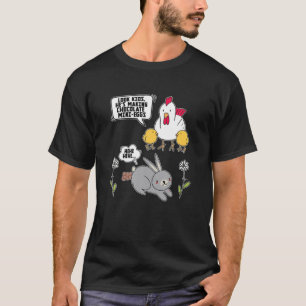 T-shirt Drôle Pâques Dimanche Robe Lapin Chocolat Costume