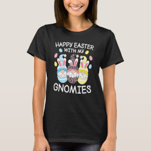 T-shirt Drôle Pâques Joyeux Avec Mes Gnomies Oeufs De Pâqu