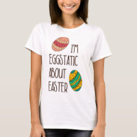 Drôle Pâques mignonne Eggstatique Humour Citation