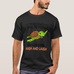 T-shirt Drôle Parfois Je Me Parle À Moi-Même Les Deux On R