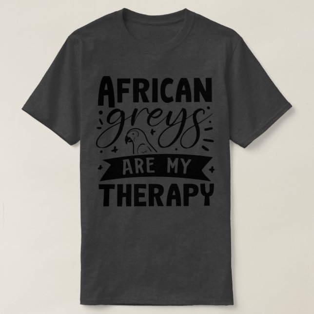 T-shirt Drôle Parrot Africain Grey Citation Ironique (Design devant)