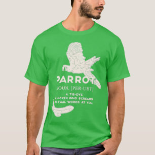 T-shirt Drôle Parrot Définition Oiseau Amoureux A