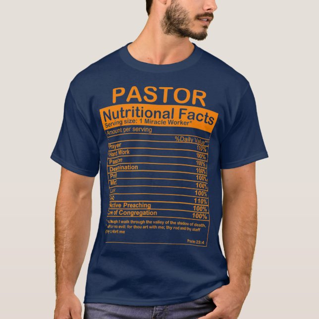 T-shirt Drôle Pasteur Appréciation Cadeau Pour Hommes Femm (Devant)