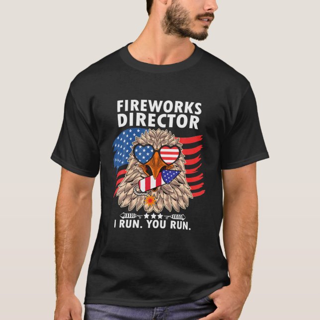 T-shirt Drôle Patriotics Pride Eagle Usa Drapeau 4 juillet (Devant)