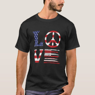 T-shirt Drôle Patriotique 4 juillet Aimer American Flag Pe