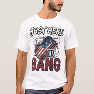 T-shirt drôle patriotique pétard vintage 4 juillet