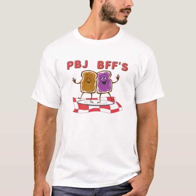 T-shirt drôle PBJ BFF (Devant)