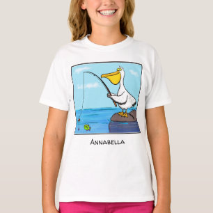 T-shirt Drôle pélican de pêche