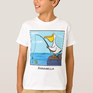 T-shirt Drôle pélican de pêche