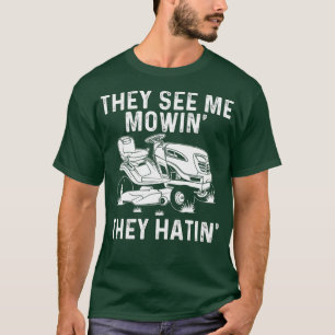 T-shirt Drôle Pelouse Mowing Cadeau Hommes Femmes Lawn Mo