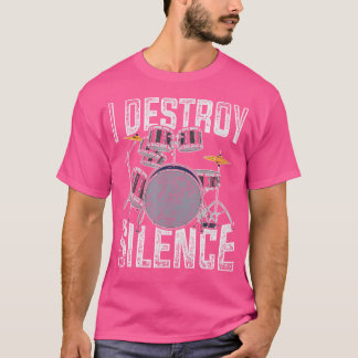T-shirt Drôle Percussion Drummer Cadeau Instrument de musi