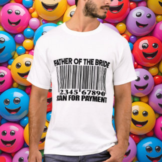 T-shirt Drôle père de la mariée numérisation