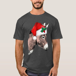 T-shirt Drôle Père Noël âne Noël Noël Noël Noël Noël Fêtes
