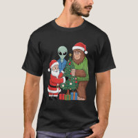 Drôle Père Noël Bigfoot Alien Décor Noël Tre