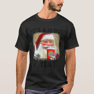 T-shirt Drôle Père Noël Café de Noël Claus Femmes Noël Mig