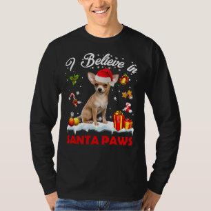 T-shirt Drôle Père Noël Chihuahua Claus Décor de Noël Chie