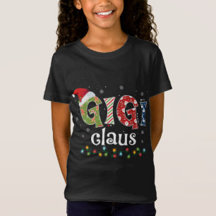 T-Shirt Drôle Père Noël Gigi Claus Noël Pyjama Famille Mat