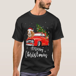 T-shirt Drôle Père Noël Guinée équitation Camion Roug