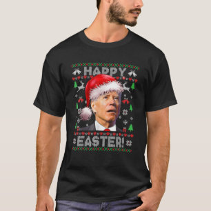 T-shirt Drôle Père Noël Joe Biden Joyeux Noël hideux d