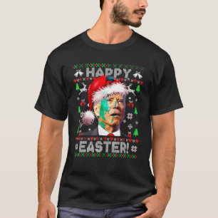 T-shirt Drôle Père Noël Joe Biden Joyeux Noël hideux de Pâ