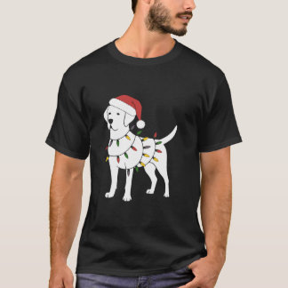 T-shirt Drôle Père Noël Labrador Retriever Les lumières de