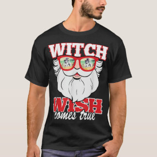 T-shirt Drôle Père Noël Lunettes de soleil Witish Wish se 