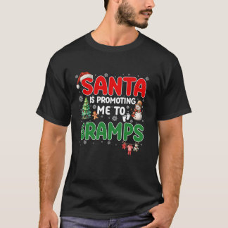 T-shirt Drôle Père Noël me promeut à Gramps Grossesse Ch