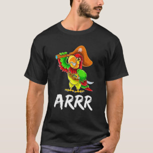 T-shirt Drôle Perroquet Pirate Avec Costume Saber Hallowe