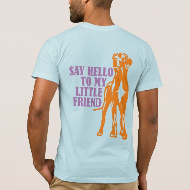 T-shirt Drôle Petit Grand Danois (Dos)