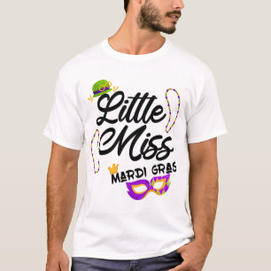 T-shirt drôle petite miss mardi gras