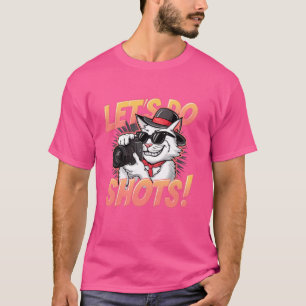 T-shirt Drôle photographe de chat Faisons des photos de to