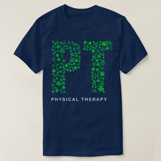T-shirt Drôle physiothérapeute Happy St Patrick' (Design devant)