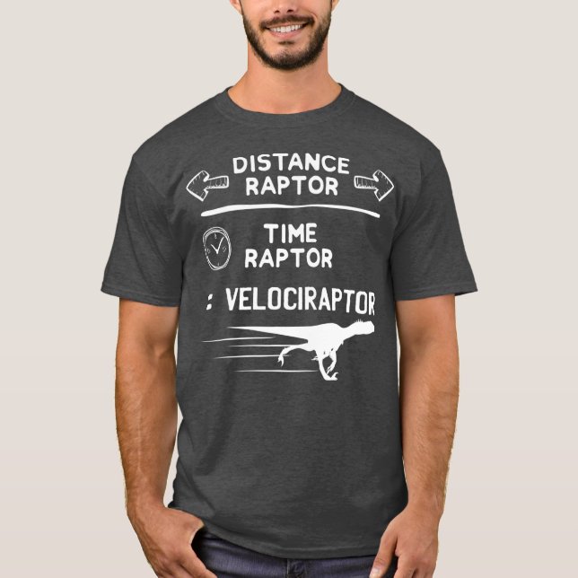 T-shirt Drôle physique Lover Velociraptor Pun Dinosaur (Devant)