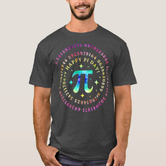 T-shirt Drôle Pi Day Spiral Pi Math Tie Dye Enseignant Hom
