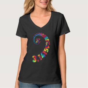 T-shirt Drôle Pi Jour Vêtements Spiral Pi Math Tee Pour Pi