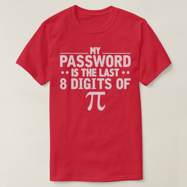 T-shirt Drôle Pi Math Lover Cadeau (Design devant)